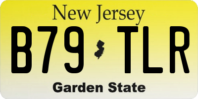 NJ license plate B79TLR