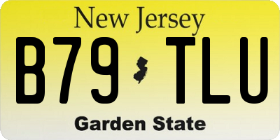 NJ license plate B79TLU