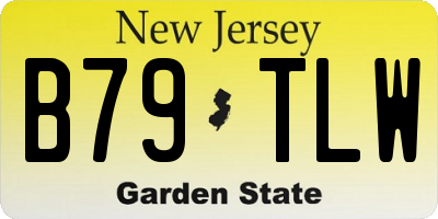 NJ license plate B79TLW