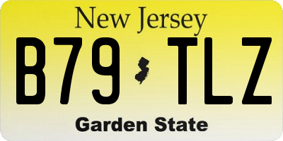 NJ license plate B79TLZ