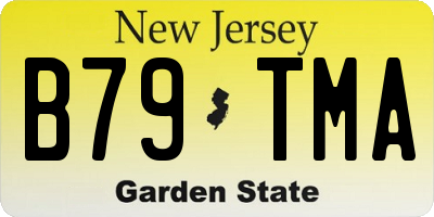 NJ license plate B79TMA