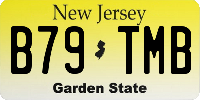 NJ license plate B79TMB