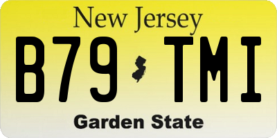 NJ license plate B79TMI
