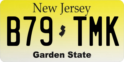 NJ license plate B79TMK