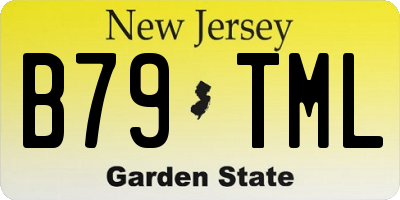 NJ license plate B79TML