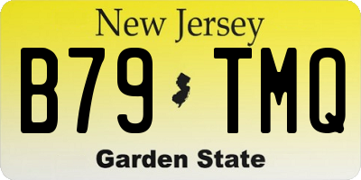 NJ license plate B79TMQ