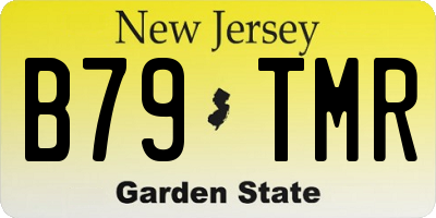 NJ license plate B79TMR