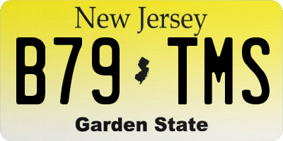 NJ license plate B79TMS