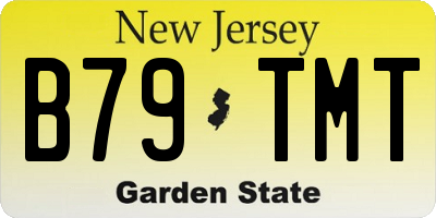 NJ license plate B79TMT