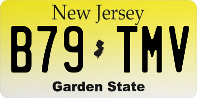 NJ license plate B79TMV