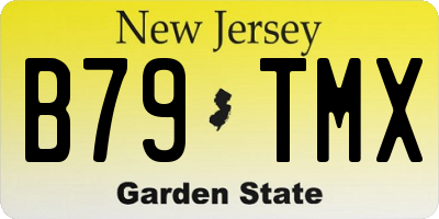 NJ license plate B79TMX