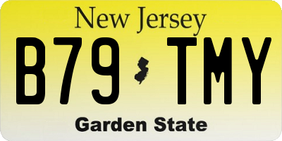 NJ license plate B79TMY