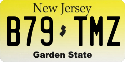 NJ license plate B79TMZ