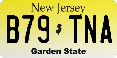 NJ license plate B79TNA