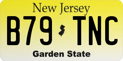 NJ license plate B79TNC