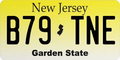 NJ license plate B79TNE