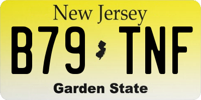 NJ license plate B79TNF