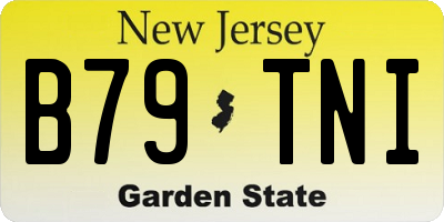 NJ license plate B79TNI