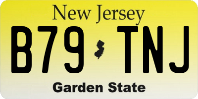 NJ license plate B79TNJ