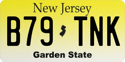 NJ license plate B79TNK