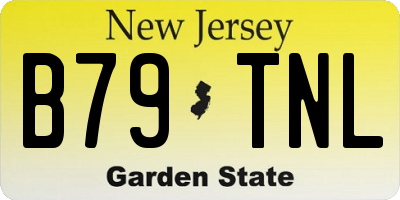 NJ license plate B79TNL