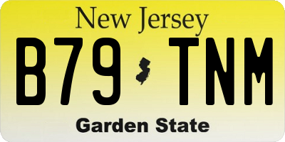 NJ license plate B79TNM