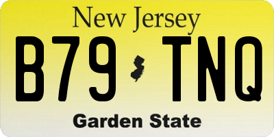 NJ license plate B79TNQ