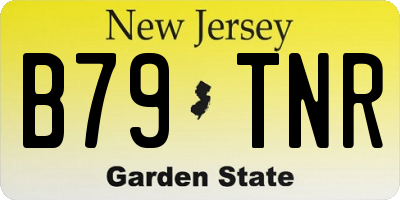 NJ license plate B79TNR