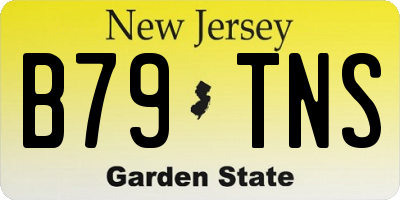 NJ license plate B79TNS