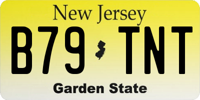 NJ license plate B79TNT