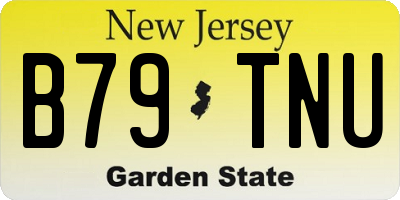 NJ license plate B79TNU