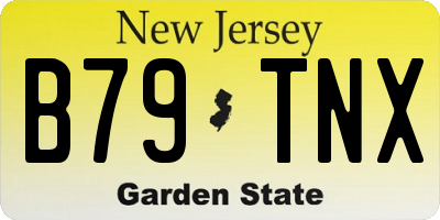 NJ license plate B79TNX