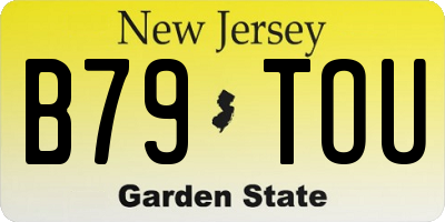 NJ license plate B79TOU