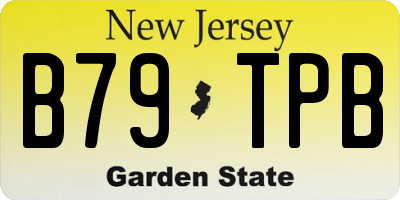 NJ license plate B79TPB