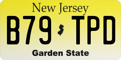 NJ license plate B79TPD