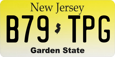 NJ license plate B79TPG