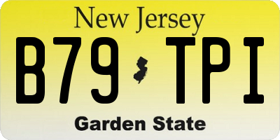 NJ license plate B79TPI