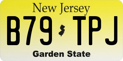 NJ license plate B79TPJ