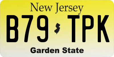 NJ license plate B79TPK