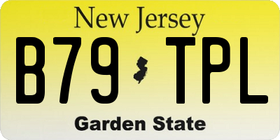 NJ license plate B79TPL