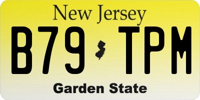 NJ license plate B79TPM
