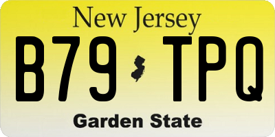 NJ license plate B79TPQ