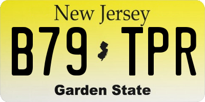 NJ license plate B79TPR