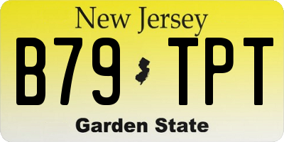 NJ license plate B79TPT