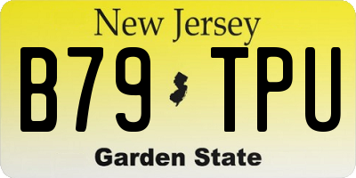 NJ license plate B79TPU