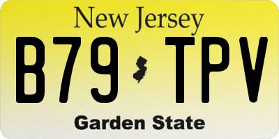 NJ license plate B79TPV