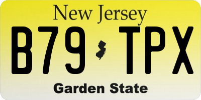 NJ license plate B79TPX