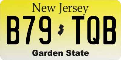 NJ license plate B79TQB