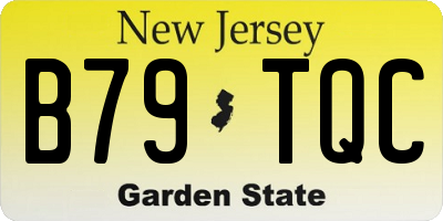 NJ license plate B79TQC