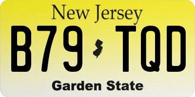 NJ license plate B79TQD